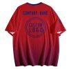 003 Custom Logo Red Gradient T-Shirt | Personalized Team Shirt | Company Name Printed Tee