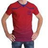 004 Custom Logo Red Gradient T-Shirt | Personalized Team Shirt | Company Name Printed Tee