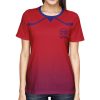 007 Custom Logo Red Gradient T-Shirt | Personalized Team Shirt | Company Name Printed Tee