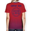 008 Custom Logo Red Gradient T-Shirt | Personalized Team Shirt | Company Name Printed Tee