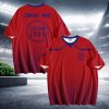 009 Custom Logo Red Gradient T-Shirt | Personalized Team Shirt | Company Name Printed Tee