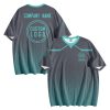 000 Custom Logo Dark Grey Gradient T-Shirt | Personalized Team Shirt | Company Name Printed Tee