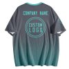 003 Custom Logo Dark Grey Gradient T-Shirt | Personalized Team Shirt | Company Name Printed Tee