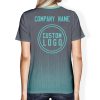 008 Custom Logo Dark Grey Gradient T-Shirt | Personalized Team Shirt | Company Name Printed Tee