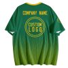 003 Custom Logo Green Gradient T-Shirt | Personalized Team Shirt | Company Name Printed Tee