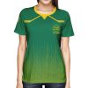007 Custom Logo Green Gradient T-Shirt | Personalized Team Shirt | Company Name Printed Tee