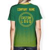008 Custom Logo Green Gradient T-Shirt | Personalized Team Shirt | Company Name Printed Tee