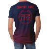006 Custom Logo Black Red Gradient T-Shirt | Personalized Team Shirt | Company Name Printed Tee