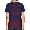 008 Custom Logo Black Red Gradient T-Shirt | Personalized Team Shirt | Company Name Printed Tee