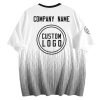 003 Custom Logo White Gradient T-Shirt | Personalized Team Shirt | Company Name Printed Tee