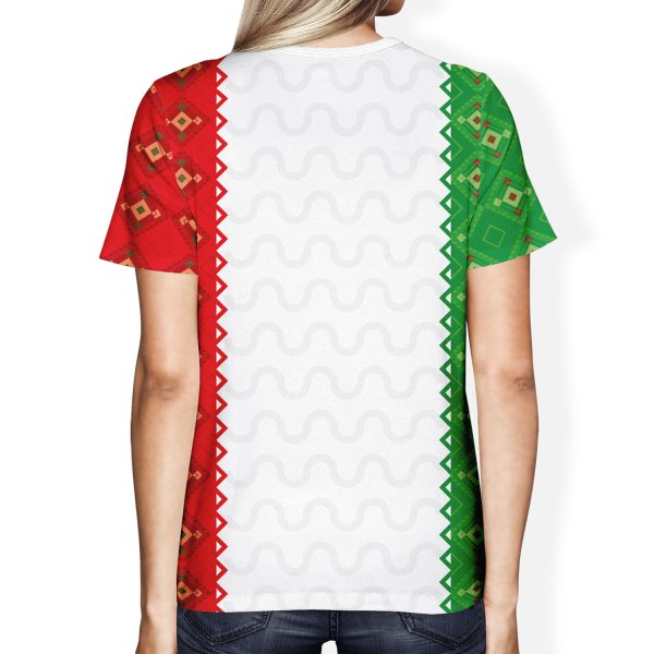 008 Mexico 2026 Soccer T-Shirt | Custom Name & Number Jersey | Mexican Flag Eagle Football Tee