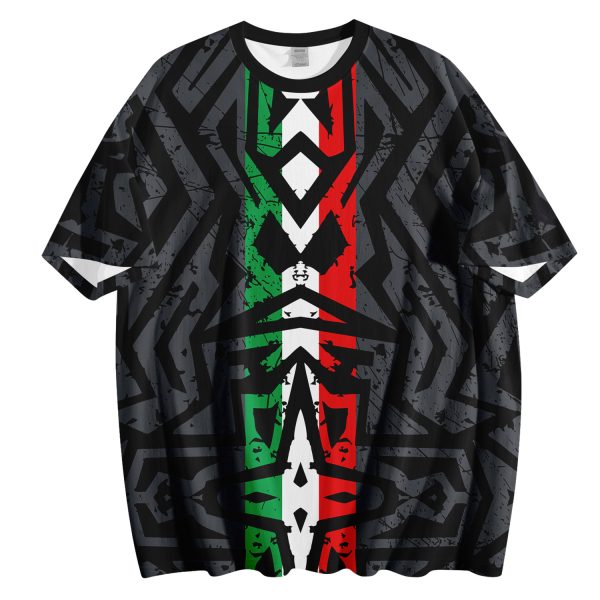 Mexico 2026 Soccer T-Shirt | Custom Name & Number Tee | Black Tribal Style Football Shirt