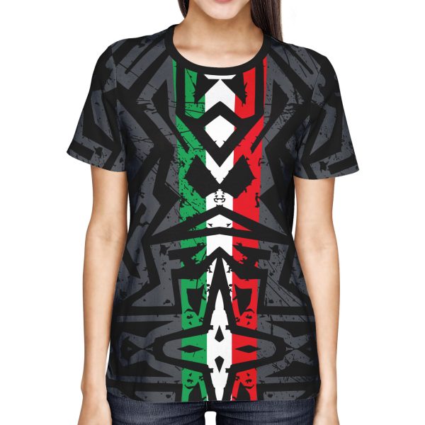 Mexico 2026 Soccer T-Shirt | Custom Name & Number Tee | Black Tribal Style Football Shirt