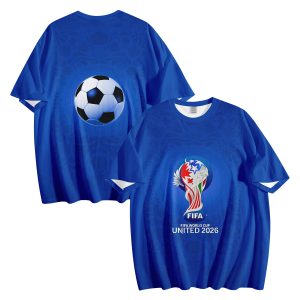 2026 World Cup Soccer T-Shirt | Custom Name & Number Tee | FIFA Style Football Shirt