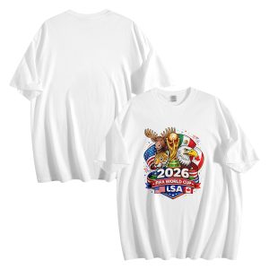 2026 Soccer T-Shirt | USA Mexico Canada Fan Tee | Custom Name & Number Football Shirt