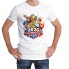 004 2026 Soccer T-Shirt | USA Mexico Canada Fan Tee | Custom Name & Number Football Shirt