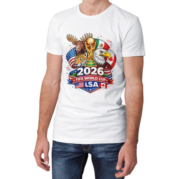 005 2026 Soccer T-Shirt | USA Mexico Canada Fan Tee | Custom Name & Number Football Shirt