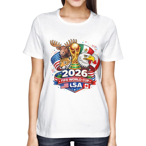 007 2026 Soccer T-Shirt | USA Mexico Canada Fan Tee | Custom Name & Number Football Shirt