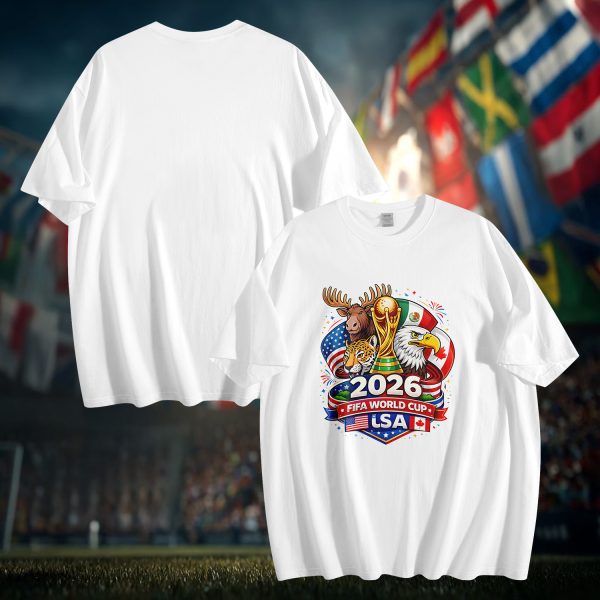 009 2026 Soccer T-Shirt | USA Mexico Canada Fan Tee | Custom Name & Number Football Shirt
